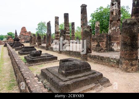 Sukhothai, Thailand - Wat Phra Phai Luang in Sukhothai Historical Park, Sukhothai, Thailand. Es ist Teil des Weltkulturerbes. Stockfoto