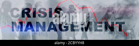 Website-Banner Für Krisenmanagement. Lösung Crisis Identity Planning Concept Mixed Media. Stockfoto