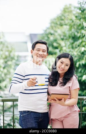 Glücklich reif asiatische paar Stockfoto