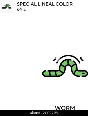 Worm spezielles lineales Farbvektorsymbol. Worm-Symbole für Ihr Geschäftsprojekt Stock Vektor