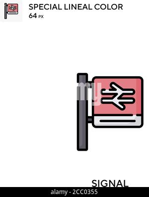 Signal Special Lineal Farbe Vektor-Symbol. Signalsymbole für Ihr Geschäftsprojekt Stock Vektor