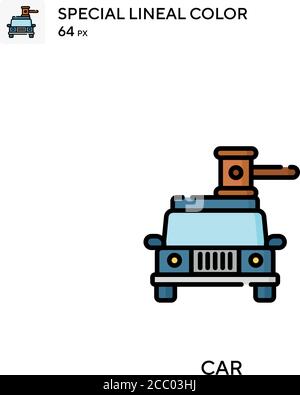Car Special Lineal Farbe Vektor-Symbol. Auto-Symbole für Ihr Geschäftsprojekt Stock Vektor