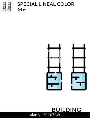 Spezielles lineales Farbvektorsymbol wird gebaut. Erstellen von Symbolen für Ihr Geschäftsprojekt Stock Vektor