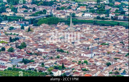 Frankreich, Gironde, linkes Ufer der Dordogne, Entre-deux-Mers, Bastide von Sainte-Foy-la-Grande Stockfoto