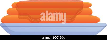 Honigkuchen-Symbol. Cartoon von Honig Kuchen Vektor-Symbol für Web-Design isoliert auf weißem Hintergrund Stock Vektor