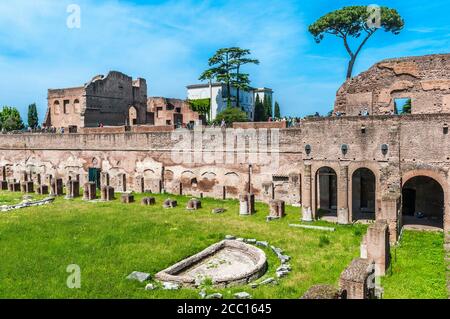 Italien, Rom, Palatin, Stadio di Domiziano und Antiquarium (Museum) Stockfoto