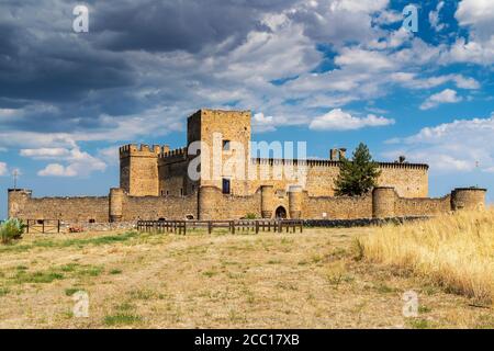 Schloss, Pedraza, Kastilien und Leon, Spanien Stockfoto