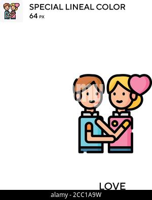 Love Special Lineal Farbe Vektor-Symbol. Liebe Ikonen für Ihr Business-Projekt Stock Vektor