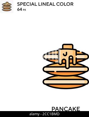 Pancake Special Lineal Farbe Vektor-Symbol. Pancake-Symbole für Ihr Geschäftsprojekt Stock Vektor