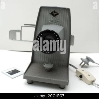 Old Agfa CP 35 Dias Projektor für 35mm, Dia-Viewing (220v) Fotografie, Sammeln, Dekoration, Dias, vintage Stockfoto