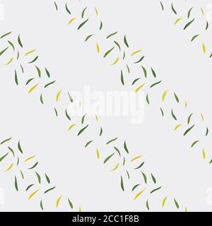 Grauer Hintergrund mit Olive Blätter wiederholen Vektor-Design Stock Vektor