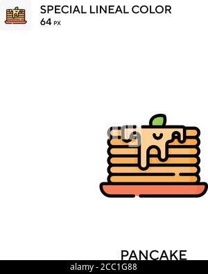 Pancake Special Lineal Farbe Vektor-Symbol. Pancake-Symbole für Ihr Geschäftsprojekt Stock Vektor