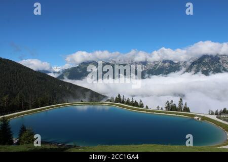 Bergsee in Mieders, Stubaital, Tirol, Österreich Stockfoto