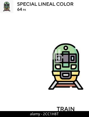 Train Special Lineal Farbe Vektor-Symbol. Trainieren Sie Symbole für Ihr Geschäftsprojekt Stock Vektor