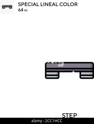 Step Special lineales Farbvektorsymbol. Schrittsymbole für Ihr Geschäftsprojekt Stock Vektor