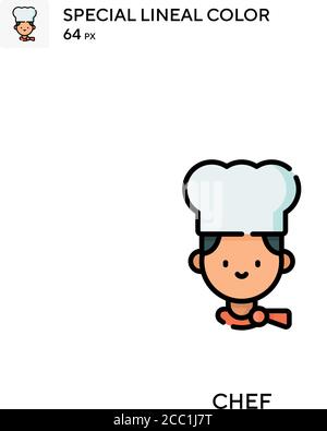 Chef Special Lineal Farbe Vektor-Symbol. Chef-Symbole für Ihr Business-Projekt Stock Vektor