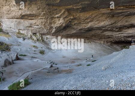 Mylodon Höhle Naturdenkmal in der Nähe von Puerto Natales, Chile Stockfoto