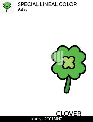 Clover Special Lineal Farbe Vektor-Symbol. Kleeblatt-Symbole für Ihr Geschäftsprojekt Stock Vektor