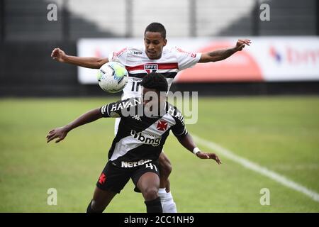 Rio de Janeiro-Brasilien 16. August 2020, Fußballspiel zwischen Vasco da Gama und São Paulo Teams im São Januário Stadion Stockfoto