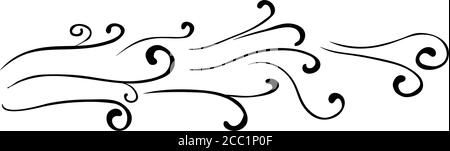 Symbolvektor „Wind“ Stock Vektor