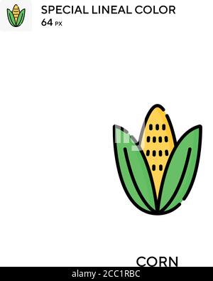 Corn Special Lineal Farbe Vektor-Symbol. Maissymbole für Ihr Geschäftsprojekt Stock Vektor