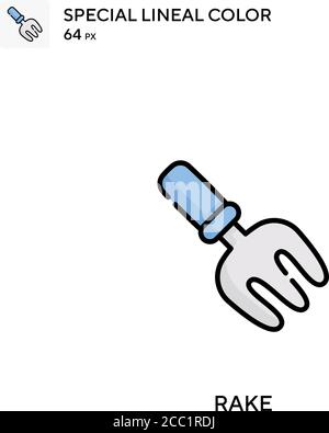 Rake Special Lineal Farbe Vektor-Symbol. Rake-Symbole für Ihr Geschäftsprojekt Stock Vektor
