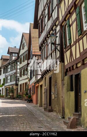 Deutschland, Baden-Württemberg, Fachwerkhaus im Staedtle Stadtzentrum Stockfoto