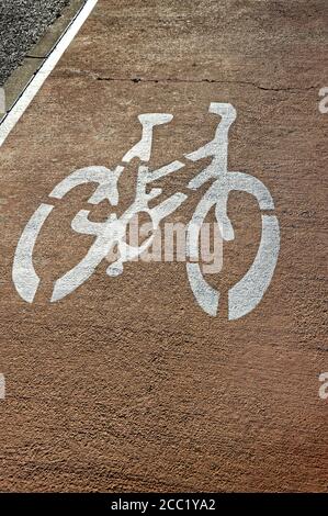 Radweg in Alicante Region Spanien Stockfoto