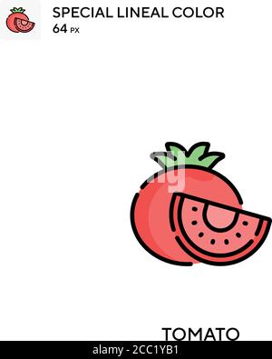 Tomate Special Lineal Farbe Vektor-Symbol. Tomate Icons für Ihr Business-Projekt Stock Vektor