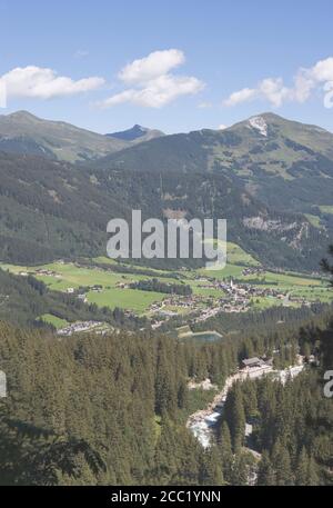 Österreich, Bergwelt, Krimmler Wasserfälle Stockfoto