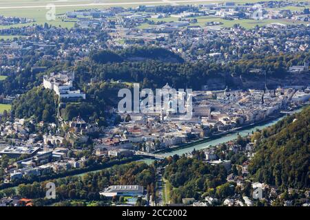 Österreich, Salzburg, Ansicht von Salzburg Stadt Stockfoto