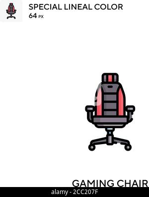 Gaming-Stuhl Spezielle lineare Farbe Vektor-Symbol. Gaming Stuhl Symbole für Ihr Business-Projekt Stock Vektor