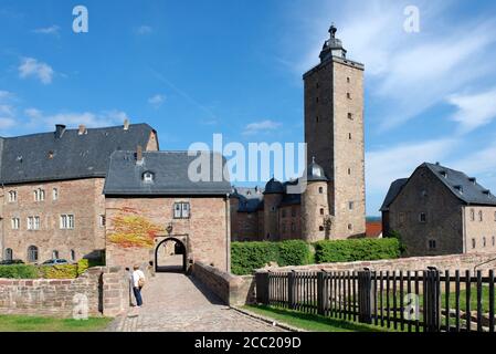 Deutschland, Hessen, Blick auf die Burg Stockfoto