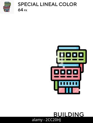 Spezielles lineales Farbvektorsymbol wird gebaut. Erstellen von Symbolen für Ihr Geschäftsprojekt Stock Vektor