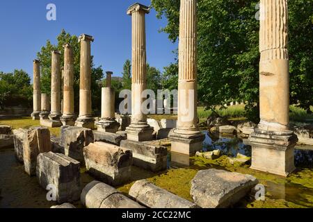 Türkei, antike Agora zur archäologischen Stätte von Aphrodisias Stockfoto