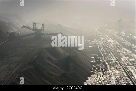 Deutschland, Blick auf braune Kohle Bergbau in Garzweiler Stockfoto