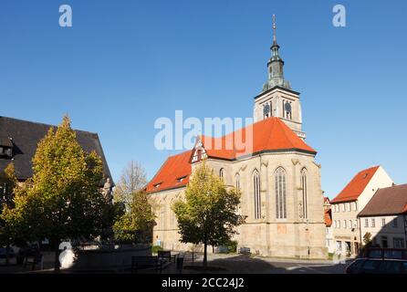 Deutschland, Bayern, Königsberg, Blick auf die St Mary Kirche Stockfoto