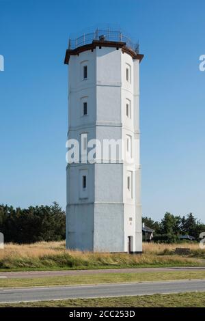 Dänemark, Blick auf historischen Leuchtturm Stockfoto