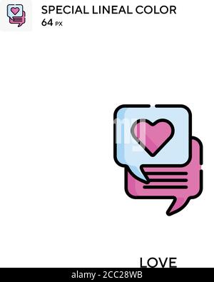 Love Special Lineal Farbe Vektor-Symbol. Liebe Ikonen für Ihr Business-Projekt Stock Vektor