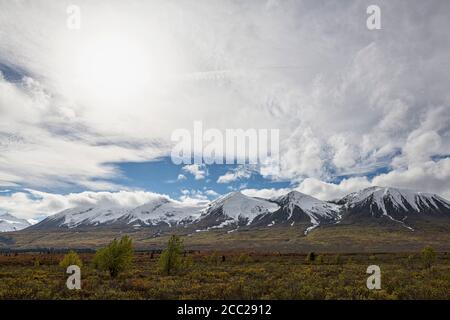 Kanada. Britisch-Kolumbien, Blick auf St. Elias Mountains Stockfoto