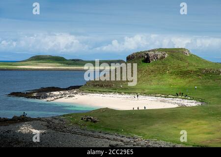 Großbritannien, Schottland, Ansicht von Coral Beach in der Nähe von Dunvegan Stockfoto