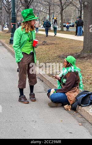 St. Patrick's Day, Parade, Philadelphia, PA, USA Stockfoto