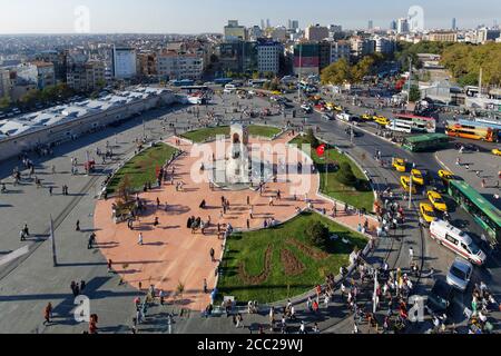 Türkei, Istanbul, Ansicht von Taksim-Platz Stockfoto