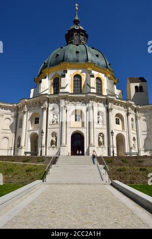 Deutschland, Bayern, Ansicht von Ettal Abtei Benediktiner-Kloster Stockfoto
