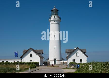 Dänemark, Blick auf Leuchtturm Stockfoto