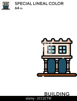 Spezielles lineales Farbvektorsymbol wird gebaut. Erstellen von Symbolen für Ihr Geschäftsprojekt Stock Vektor