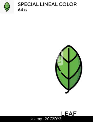 Lamellenspezial lineales Farbvektorsymbol. Blattsymbole für Ihr Geschäftsprojekt Stock Vektor