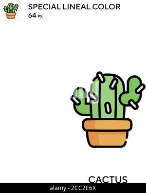 Cactus Special Lineal Farbe Vektor-Symbol. Kaktus-Symbole für Ihr Geschäftsprojekt Stock Vektor