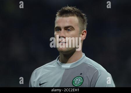 Mailand Italien, 07. März 2007,' SAN SIRO' Stadion, UEFA Champions League 2006/2007 , AC Mailand - FC Celtic : Artur Boruc während des Spiels Stockfoto