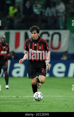 Mailand Italien, 07. März 2007,' SAN SIRO' Stadion, UEFA Champions League 2006/2007 , AC Mailand - FC Celtic : Kaka in Aktion während des Spiels Stockfoto